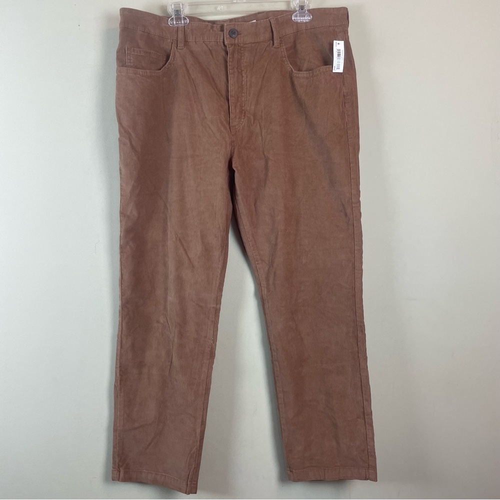 NWT Goodthreads Brown Khaki Corduroy Pants. Size 39W x 28L Slim